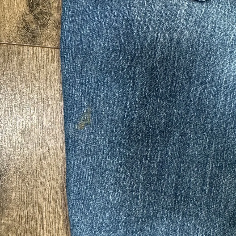 J.Crew Tall Essential Straight Jeans WMNS 30T Blue Denim Raw Hem All Day Stretch